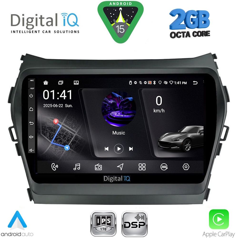 RSF4238_15 DIGITAL IQ RSF 4238_CPA (9inc) MULTIMEDIA TABLET for HYUNDAI IX45 - SANTA FE mod. 2013-2017 - Image 1