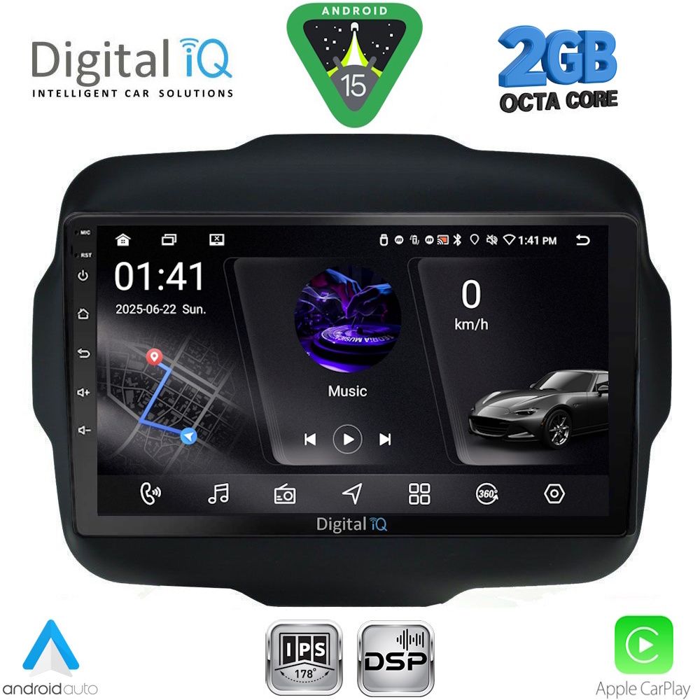 RSF4290_15 DIGITAL IQ RSF 4290_CPA (9inc) MULTIMEDIA TABLET for JEEP RENEGADE mod. 2014-2025 - Image 1