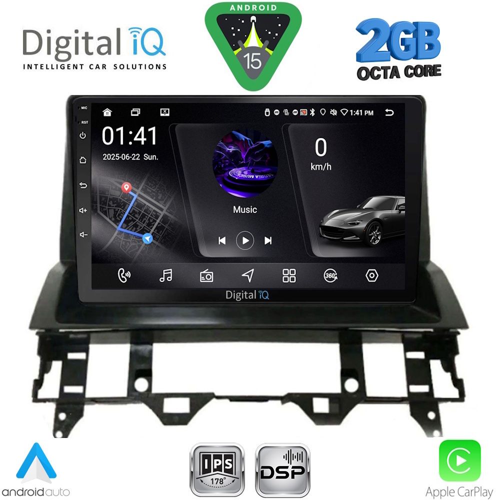RSF4376_DASH_15 DIGITAL IQ RSF 4376_CPA DASH (10inc) MULTIMEDIA TABLET for MAZDA 6 mod. 2002-2008 - Image 1