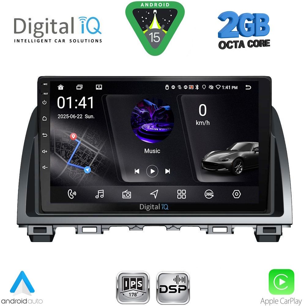 RSF4378_15 DIGITAL IQ RSF 4378_CPA (9inc) MULTIMEDIA TABLET for MAZDA 6 mod. 2012-2017 - Image 1