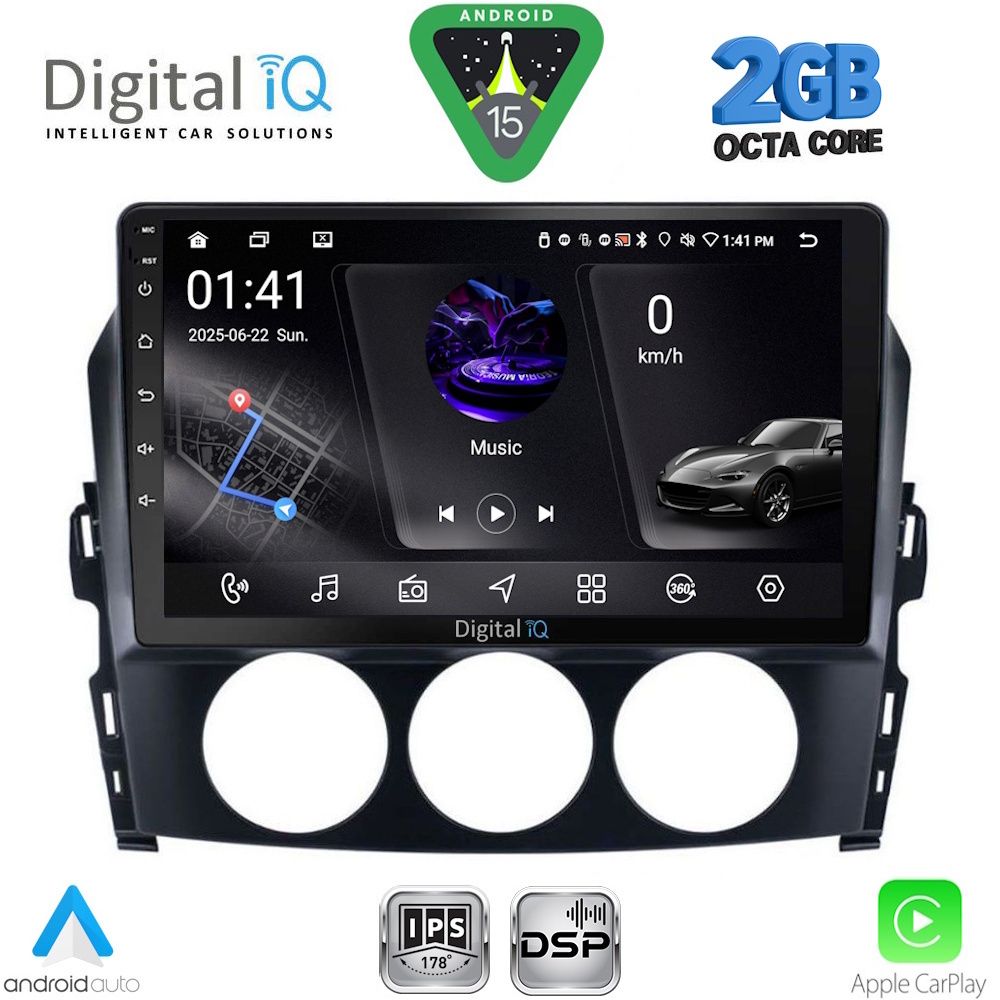 RSF4392_15 DIGITAL IQ RSF 4392_CPA (9inc) MULTIMEDIA TABLET for MAZDA MX5 mod. 2005-2015 - Image 1