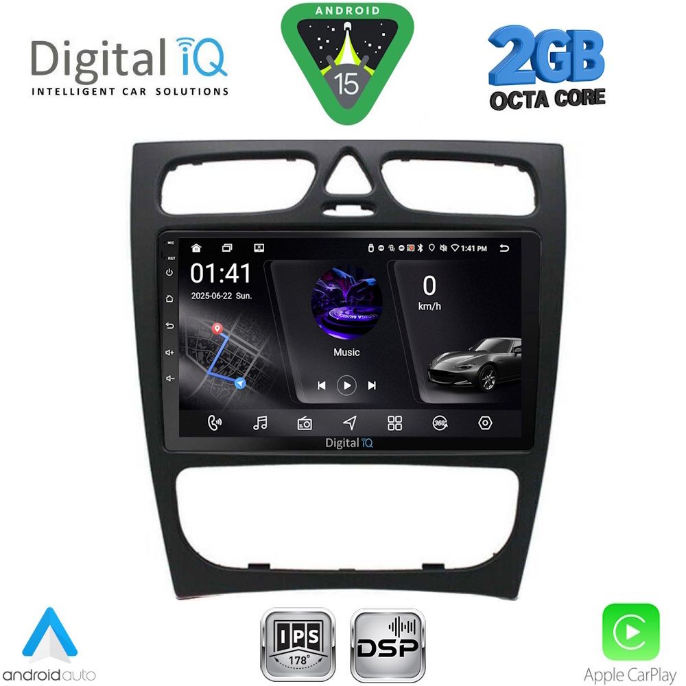 RSF4402_15 DIGITAL IQ RSF 4402_CPA (9inc) MULTIMEDIA TABLET for MERCEDES C (W203) mod. 1999-2004 - Image 1