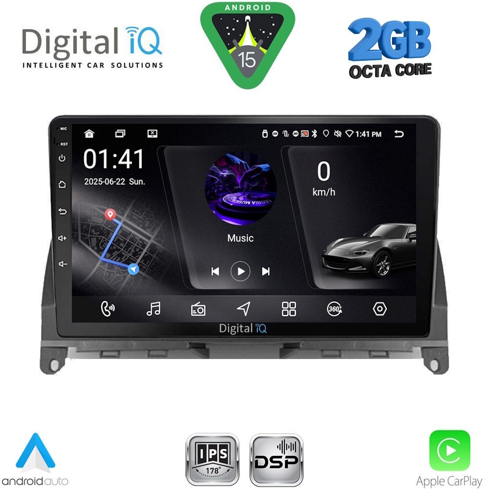 RSF4405_15 DIGITAL IQ RSF 4405_CPA (9inc) MULTIMEDIA TABLET for MERCEDES C (W204) mod. 2007-2011 - Image 1