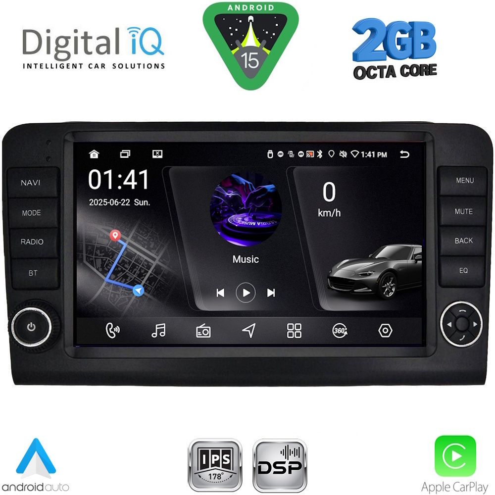 RSF4416_15 DIGITAL IQ RSF 4416_CPA (9inc) MULTIMEDIA TABLET for MERCEDES ML (W164) – GL (X164) mod. 2005-2011 - Image 1