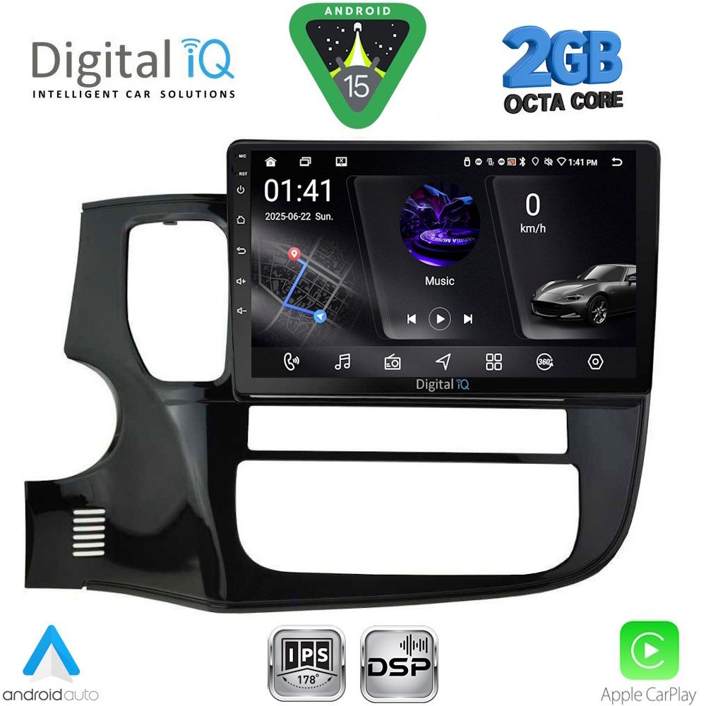 RSF4443_15 DIGITAL IQ RSF 4443_CPA (10inc) MULTIMEDIA TABLET for MITSUBISHI OUTLANDER mod. 2013-2020 - Image 1