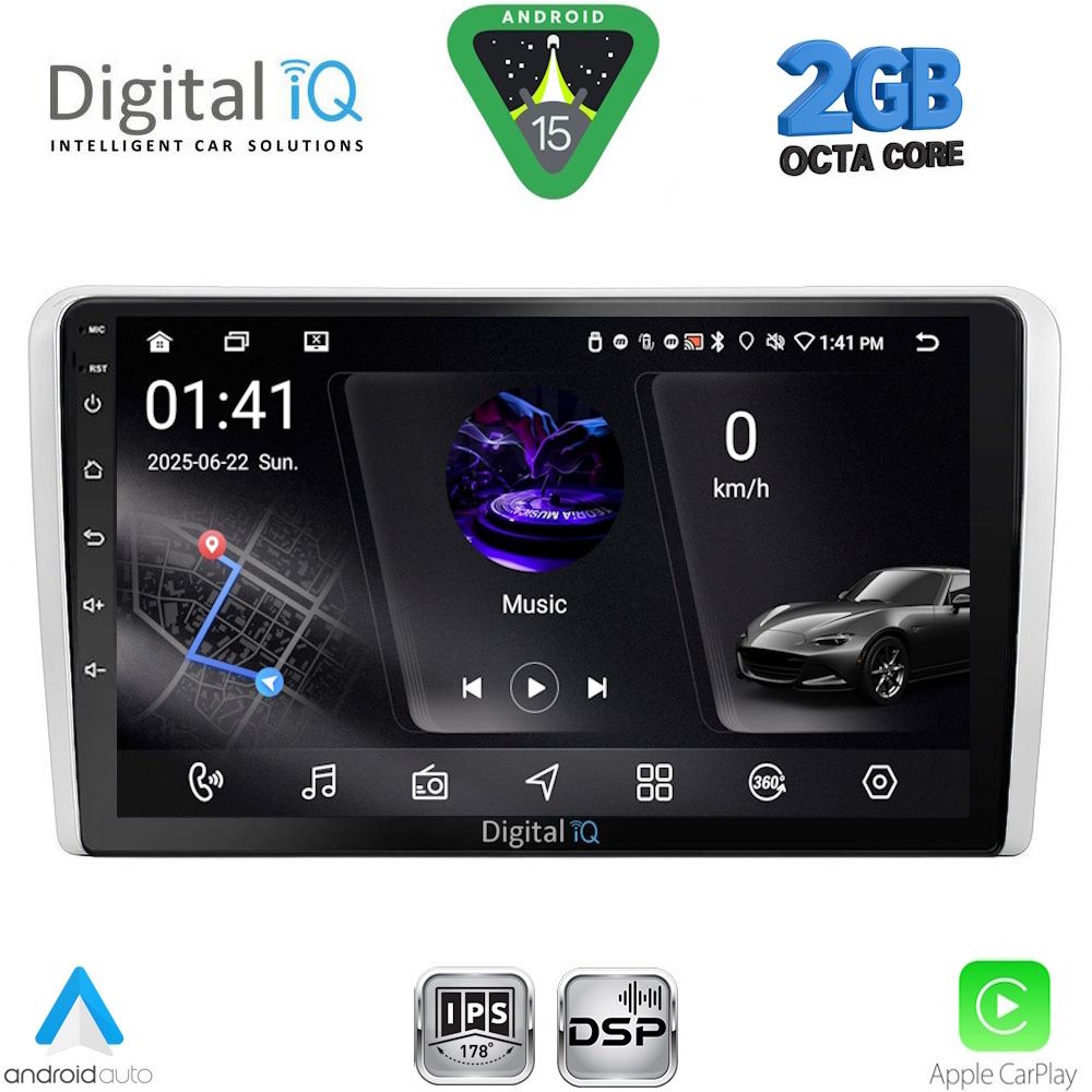 RSF4481SL_15 DIGITAL IQ RSF 4481SL_CPA (9inc) MULTIMEDIA TABLET for OPEL ALL mod. 2004-2014 (SILVER) - Image 1