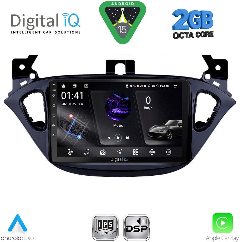 RSF4486_15 DIGITAL IQ RSF 4486_CPA (9inc) MULTIMEDIA TABLET for OPEL ADAM - CORSA E mod. 2014-2019 - Image 1