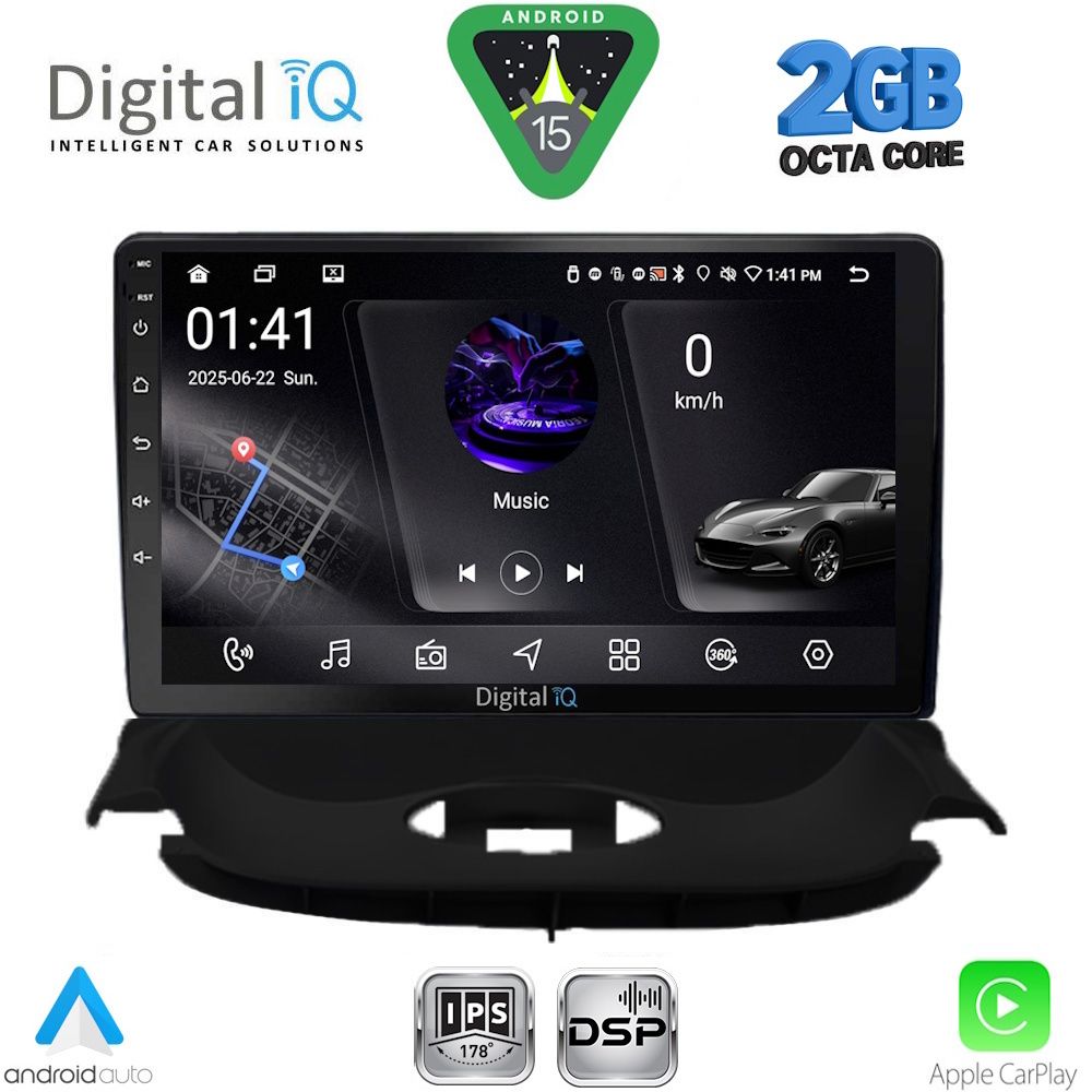 RSF4505_15 DIGITAL IQ RSF 4505_CPA (9inc) MULTIMEDIA TABLET for PEUGEOT 206 mod. 1998-2006 - Image 1