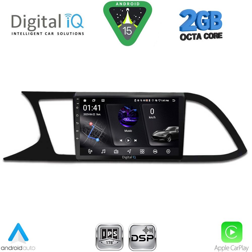 RSF4575_15 DIGITAL IQ RSF 4575_CPA (9inc) MULTIMEDIA TABLET for SEAT LEON mod. 2012-2021 - Image 1