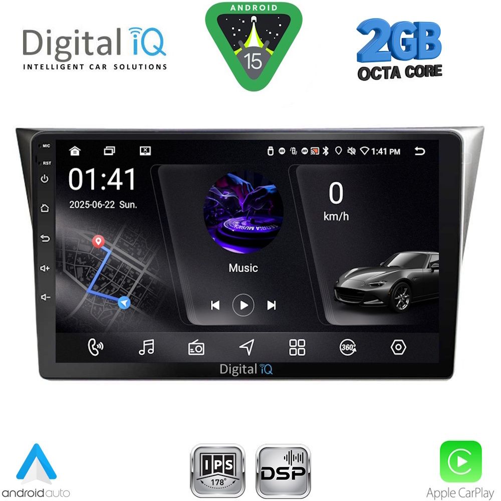 RSF4659_15 DIGITAL IQ RSF 4659_CPA (9inc) MULTIMEDIA TABLET for SUBARU IMPREZA mod. 2002-2008 - Image 1