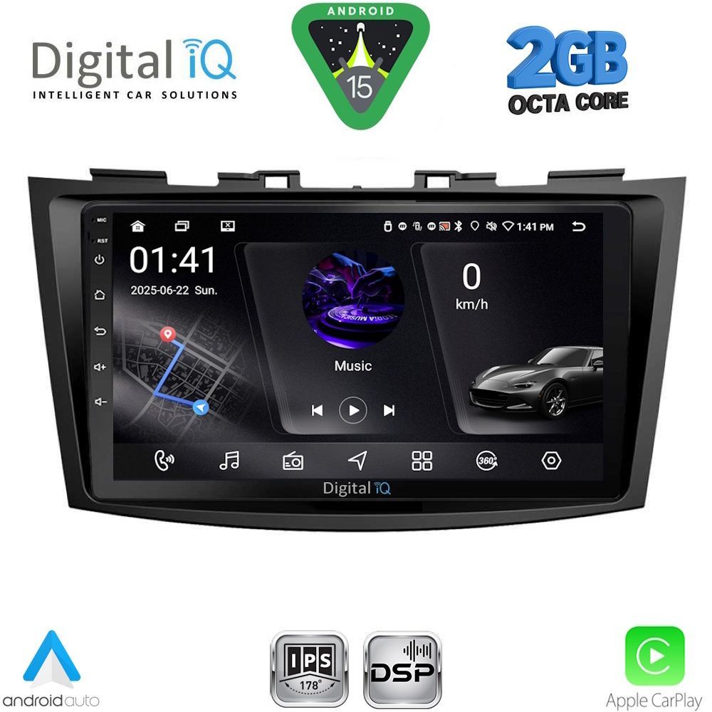 RSF4685_15 DIGITAL IQ RSF 4685_CPA (9inc) MULTIMEDIA TABLET for SUZUKI SWIFT mod. 2011-2016 - Image 1