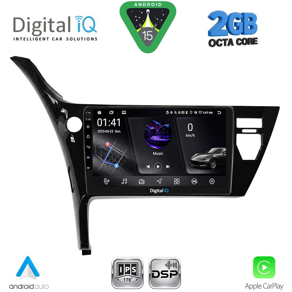 RSF4703B_15 DIGITAL IQ RSF 4703B_CPA (10inc) MULTIMEDIA TABLET for TOYOTA AURIS mod. 2015-2021 - Image 1