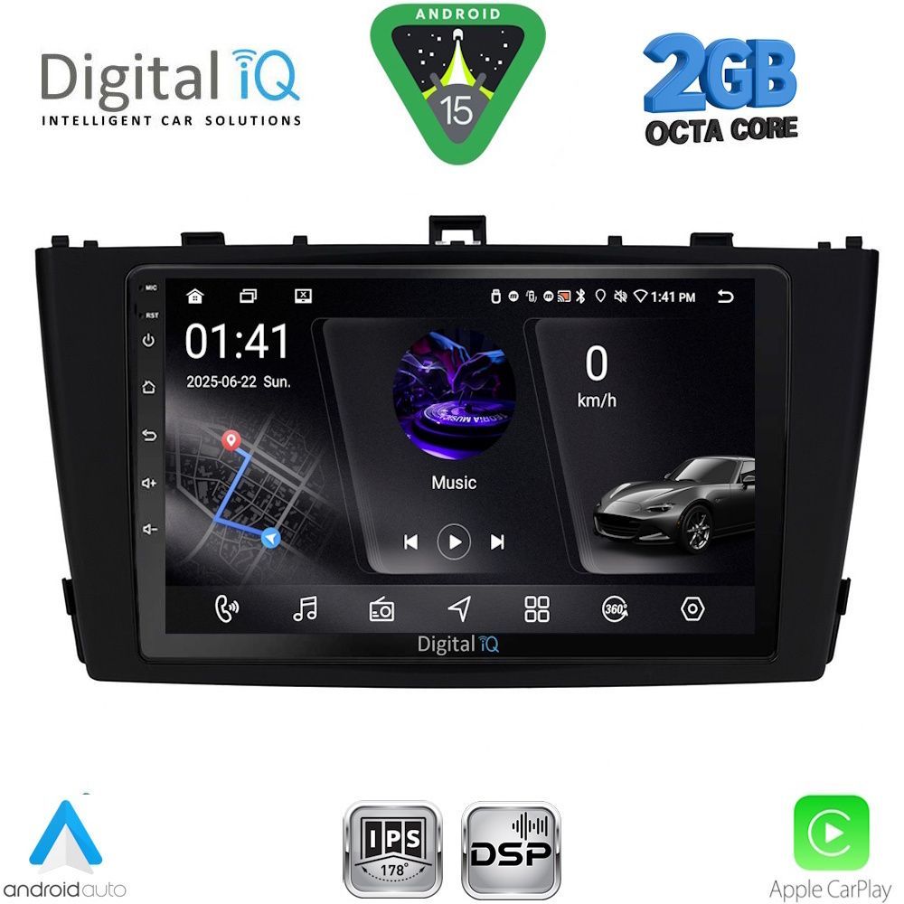 RSF4705BL_15 DIGITAL IQ RSF 4705BL_CPA (9inc) MULTIMEDIA TABLET for TOYOTA AVENSIS (T27) mod. 2009-2015 (BLACK) - Image 1