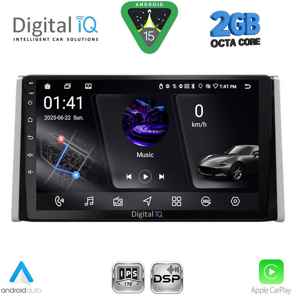 RSF4734_15 DIGITAL IQ RSF 4734_CPA (10inc) MULTIMEDIA TABLET for TOYOTA RAV 4 mod. 2019-2025 - Image 1