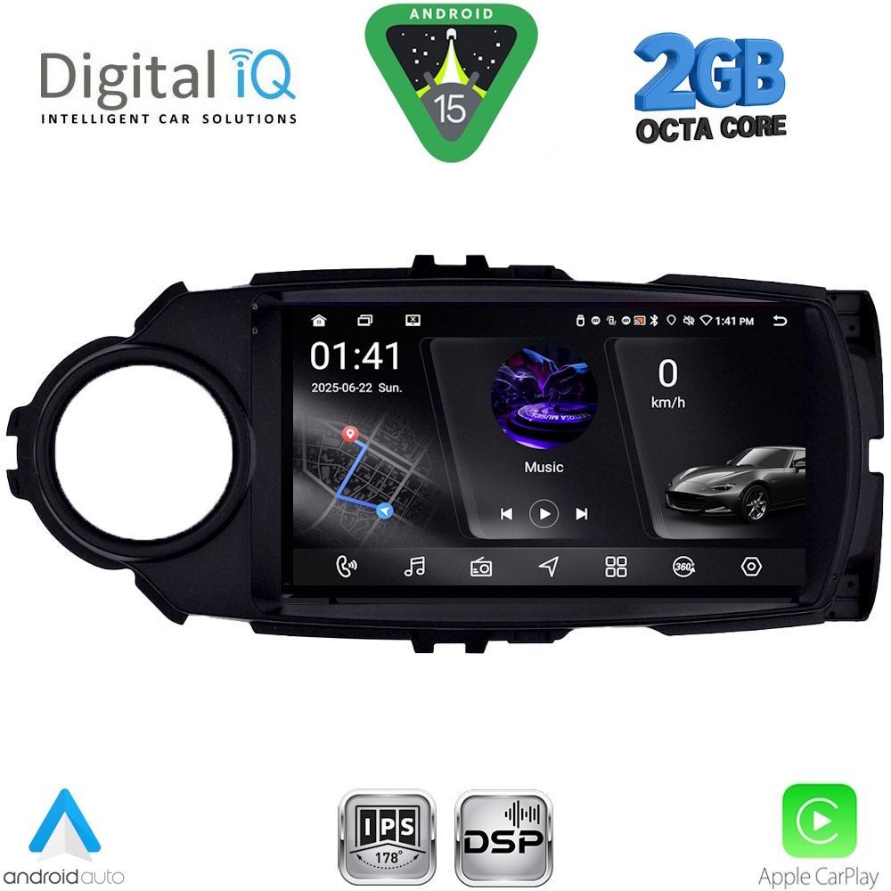 RSF4737FL_15 DIGITAL IQ RSF 4737FL_CPA (9inc) MULTIMEDIA TABLET for TOYOTA YARIS mod. 2015-2020 - Image 1