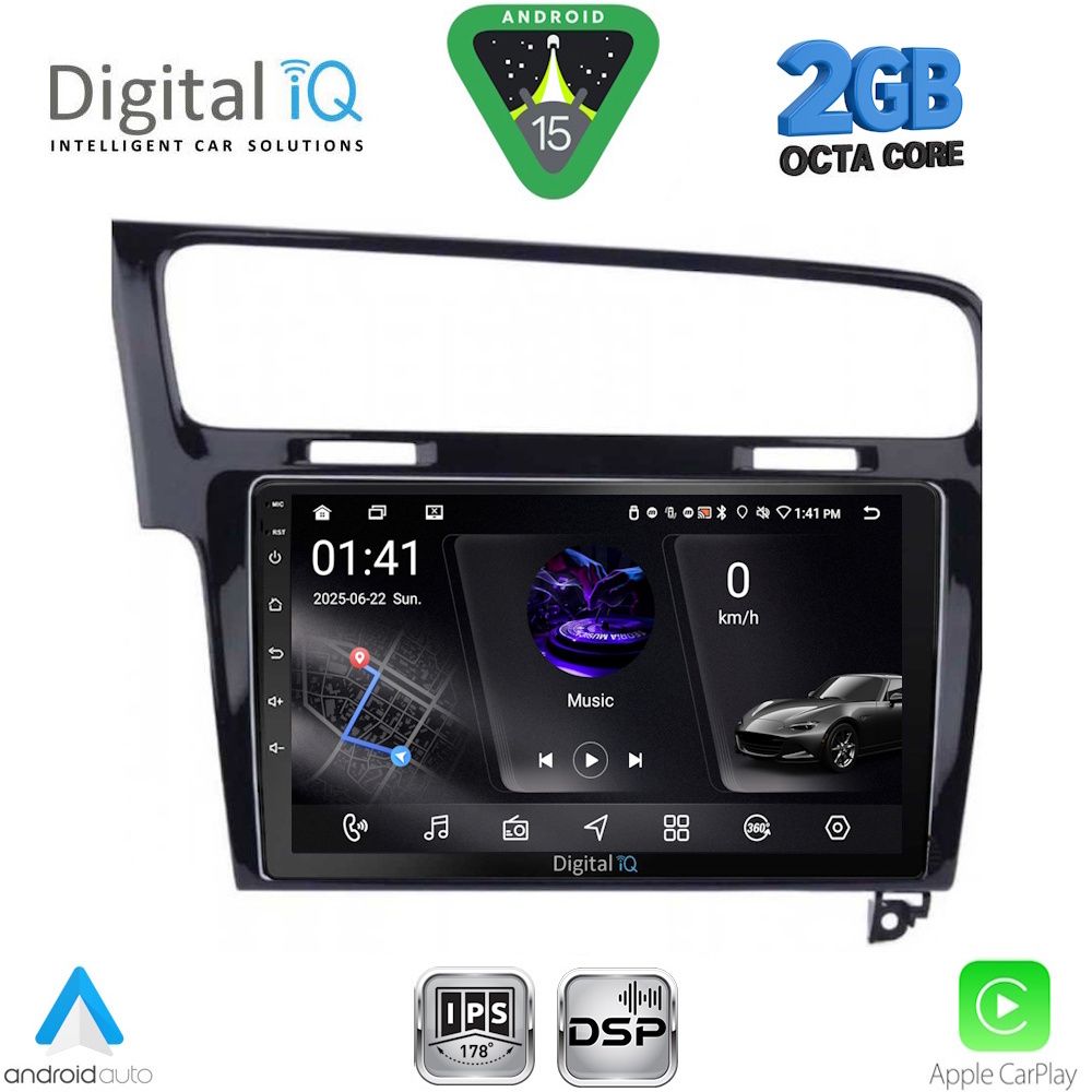 RSF4747_15 DIGITAL IQ RSF 4747BL_CPA (10inc) MULTIMEDIA TABLET for VW GOLF 7 mod. 2013-2020 - Image 1