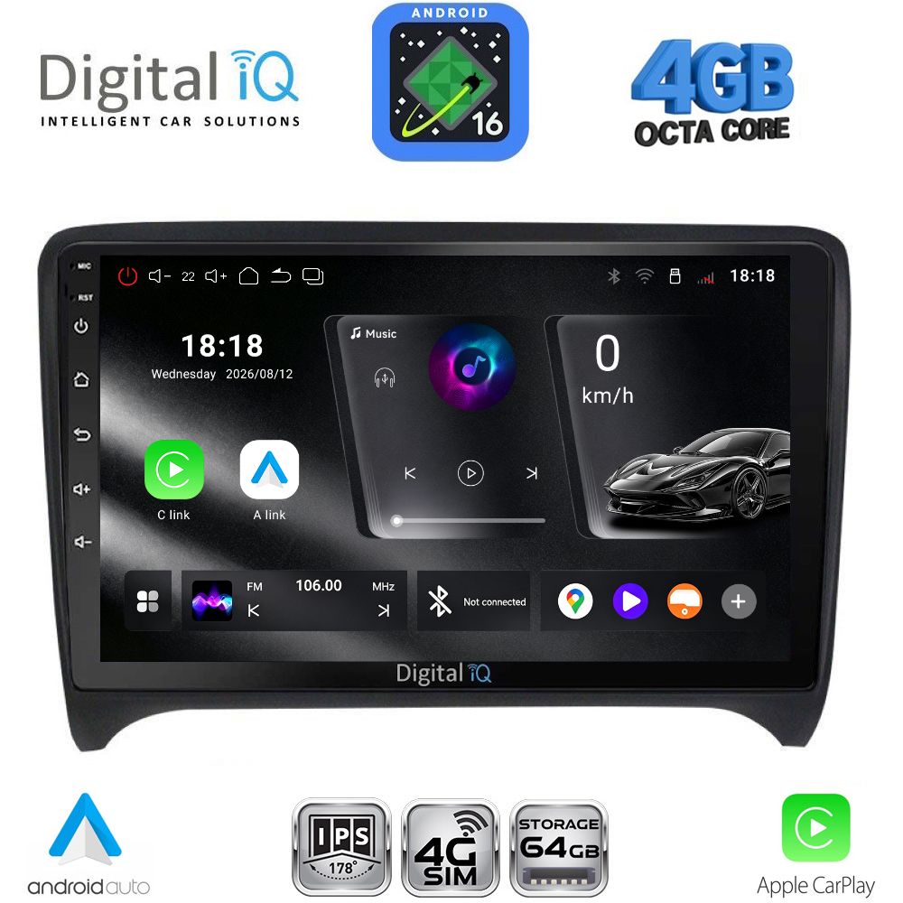 RTG6009_16 DIGITAL IQ RTG 6009_CPA (9inc) MULTIMEDIA TABLET for AUDI TT mod. 2007-2015 - Image 1