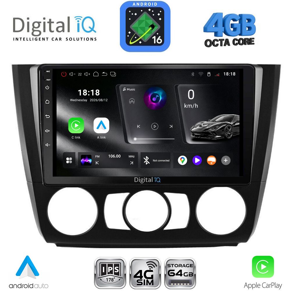 RTG6040_16 DIGITAL IQ RTG 6040_CPA A/C (9inc) MULTIMEDIA TABLET for BMW S.1 E81-82-87-88 mod. 2004-2013 - Image 1