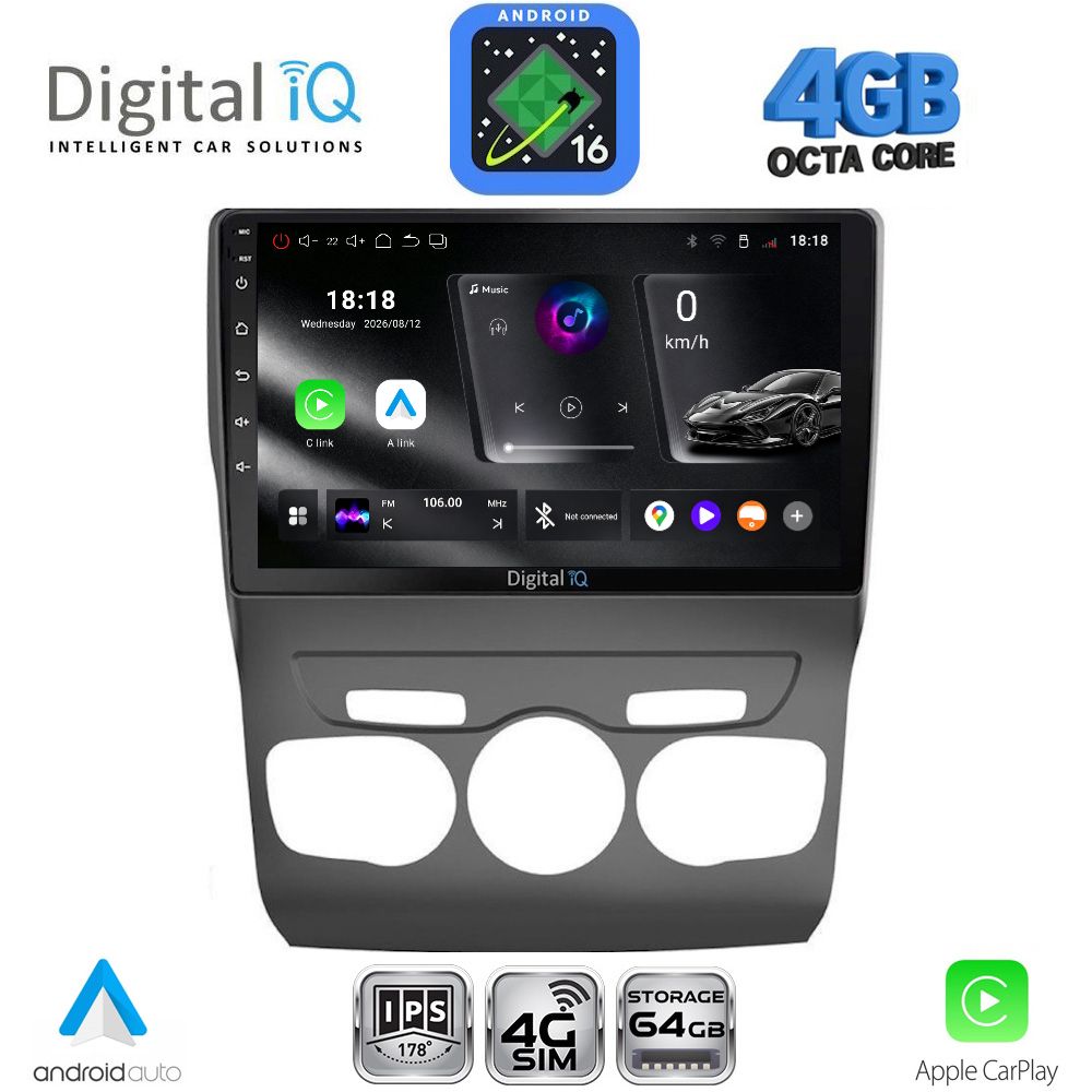 RTG6085_16 DIGITAL IQ RTG 6085_CPA (10inc) MULTIMEDIA TABLET for CITROEN C4 -DS4 mod. 2011-2018 - Image 1