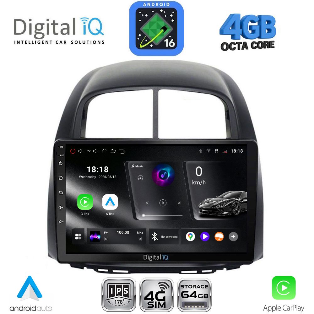 RTG6124_16 DIGITAL IQ RTG 6124_CPA (10inc) MULTIMEDIA TABLET for DAIHATSU SIRION mod. 2006-2012 - Image 1