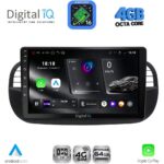DIGITAL IQ RTG 6130BL_CPA (9inc) MULTIMEDIA TABLET for FIAT 500 mod. 2007-2015 (BLACK)