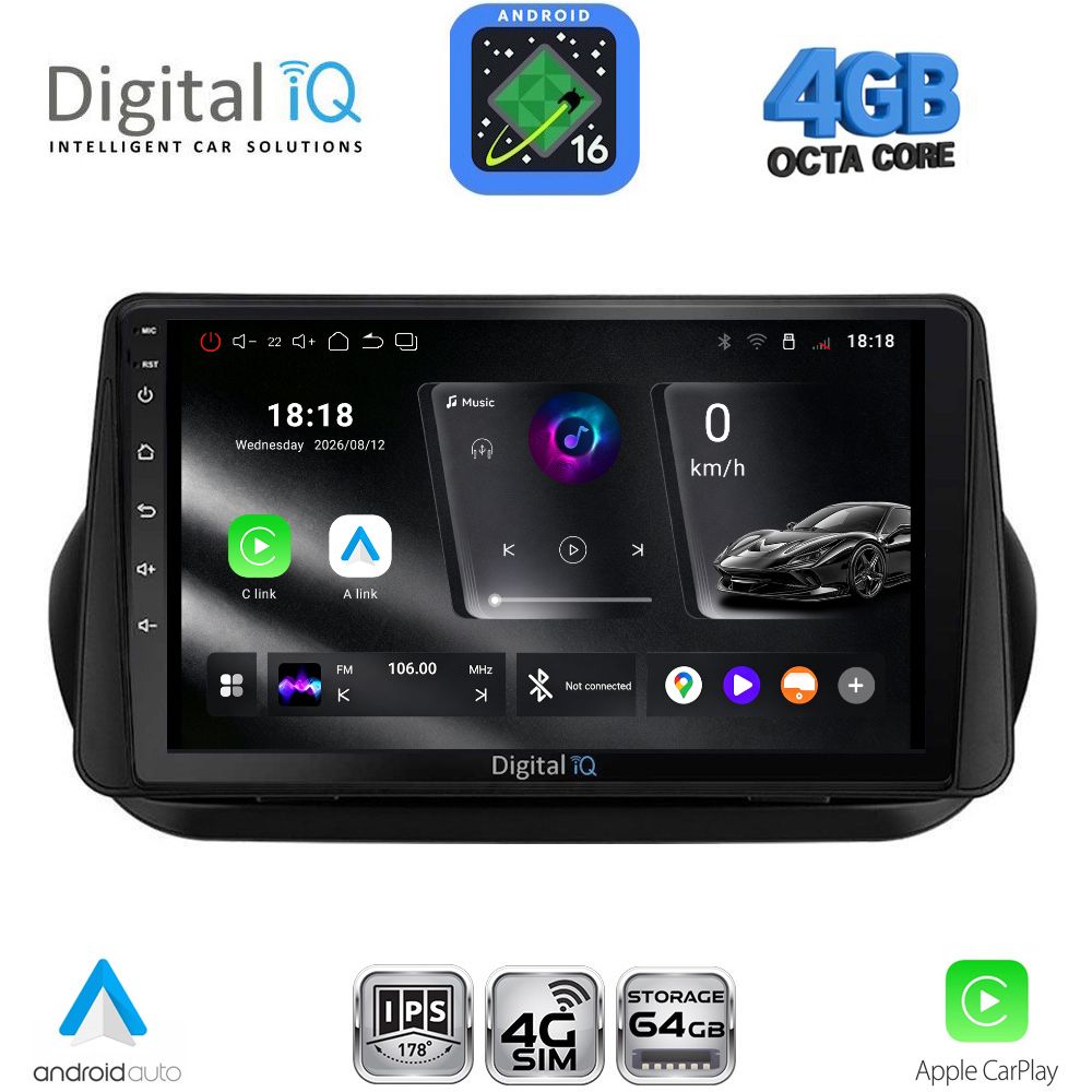RTG6142_16 DIGITAL IQ RTG 6142_CPA (9inc) MULTIMEDIA TABLET for CITROEN – FIAT – PEUGEOT mod. 2008-2018 - Image 1