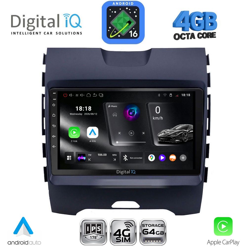 RTG6152_16 DIGITAL IQ RTG 6152_CPA (9inc) MULTIMEDIA TABLET for FORD EDGE mod. 2015-2023 - Image 1