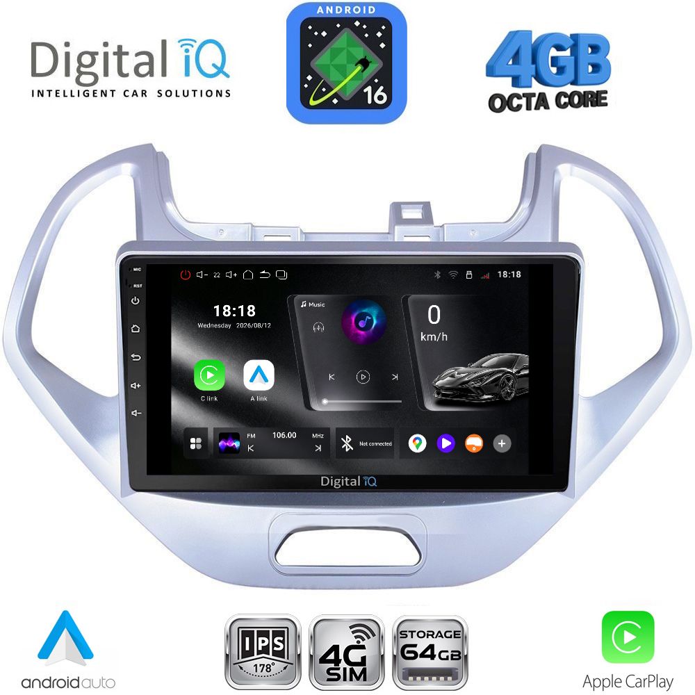 RTG6167LO_16 DIGITAL IQ RTG 6167LO_CPA (9inc) MULTIMEDIA TABLET for FORD KA mod. 2017-2024 - Image 1