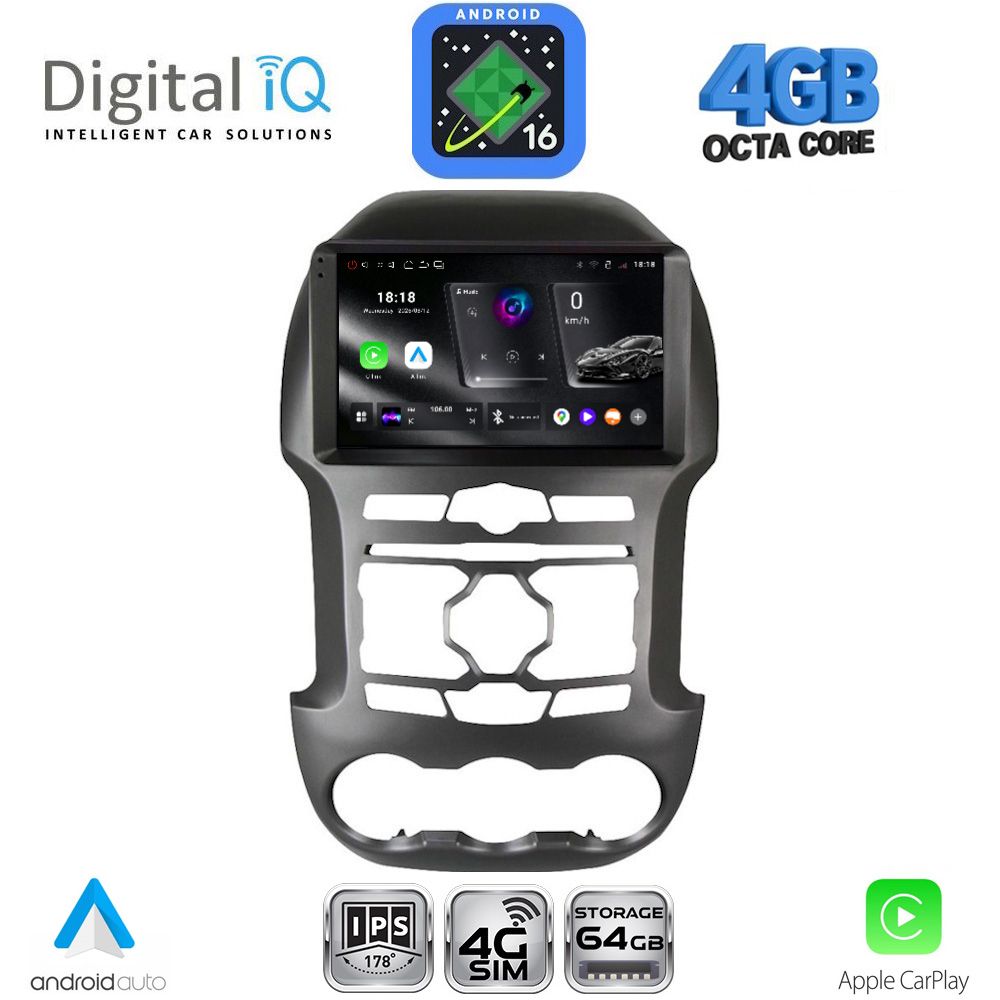 RTG6171S_16 DIGITAL IQ RTG 6171S_CPA (9inc) MULTIMEDIA TABLET for FORD RANGER mod. 2011-2015 - Image 1