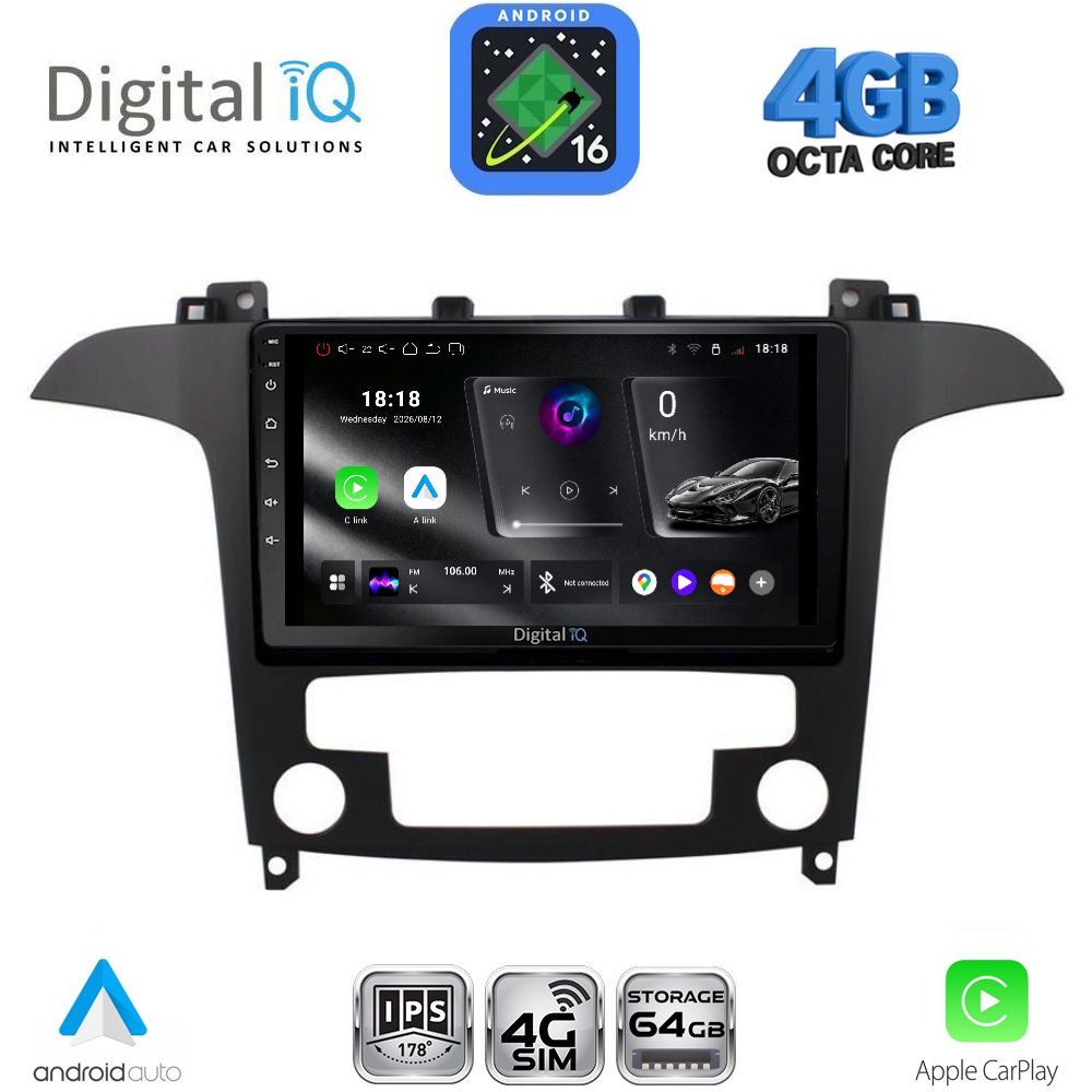 RTG6175CL_16 DIGITAL IQ RTG 6175_CPA CLIMA (9inc) MULTIMEDIA TABLET for FORD SMAX mod. 2006-2014 - Image 1