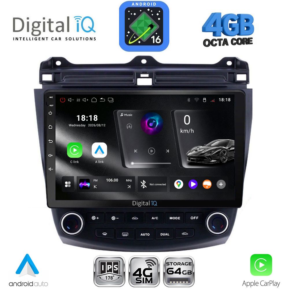 RTG6182_16 DIGITAL IQ RTG 6182_CPA (10inc) MULTIMEDIA TABLET for HONDA ACCORD mod. 2003-2007 - Image 1