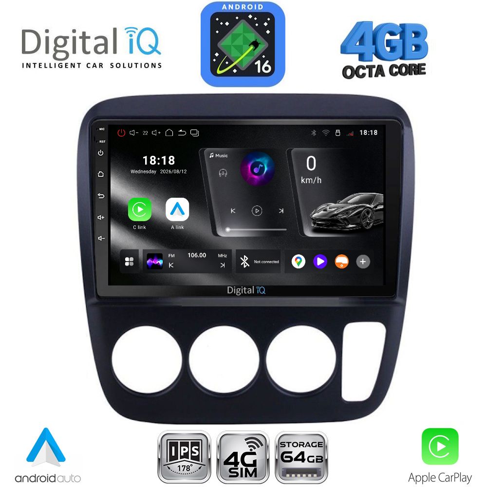 RTG6196_AC_16 DIGITAL IQ RTG 6196_CPA A/C (9inc) MULTIMEDIA TABLET for HONDA CRV mod. 1996-2006 - Image 1