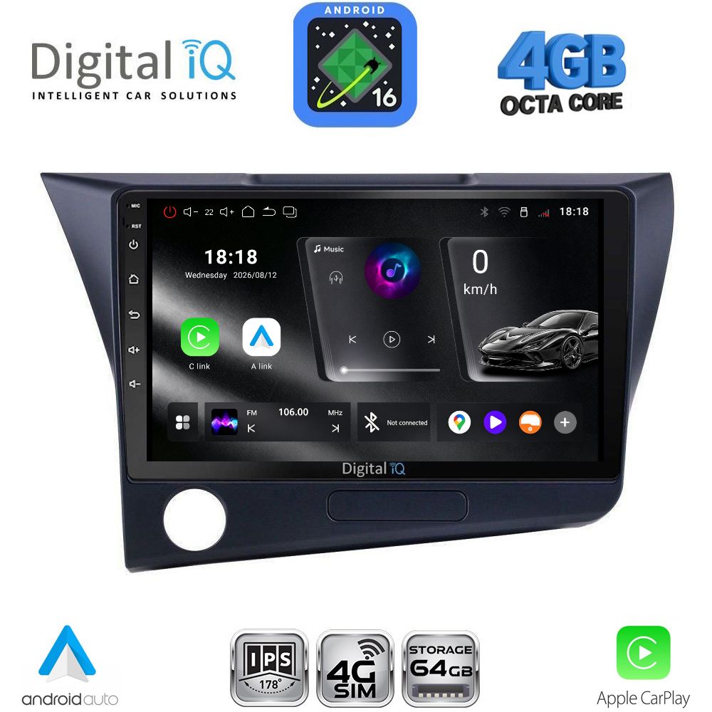 RTG6203_16 DIGITAL IQ RTG 6203_CPA (9inc) MULTIMEDIA TABLET for HONDA CRZ mod. 2010-2016 - Image 1