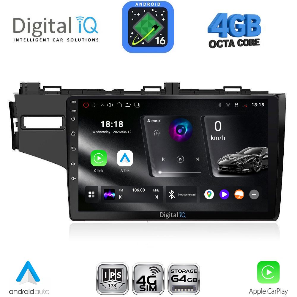 RTG6212_16 DIGITAL IQ RTG 6212_CPA (10inc) MULTIMEDIA TABLET for HONDA JAZZ mod. 2013-2019 - Image 1