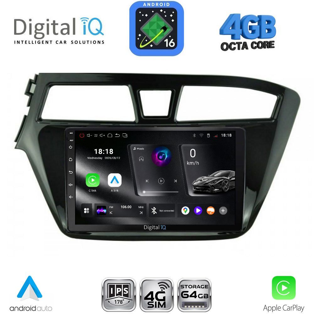 RTG6229_16 DIGITAL IQ RTG 6229_CPA (9inc) MULTIMEDIA TABLET for HYUNDAI i20 mod. 2014-2018 - Image 1