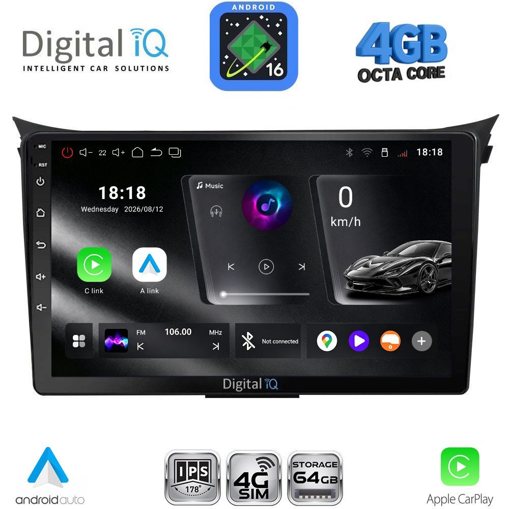 RTG6232_16 DIGITAL IQ RTG 6232_CPA (9inc) MULTIMEDIA TABLET for HYUNDAI i30 mod. 2012-2017 - Image 1