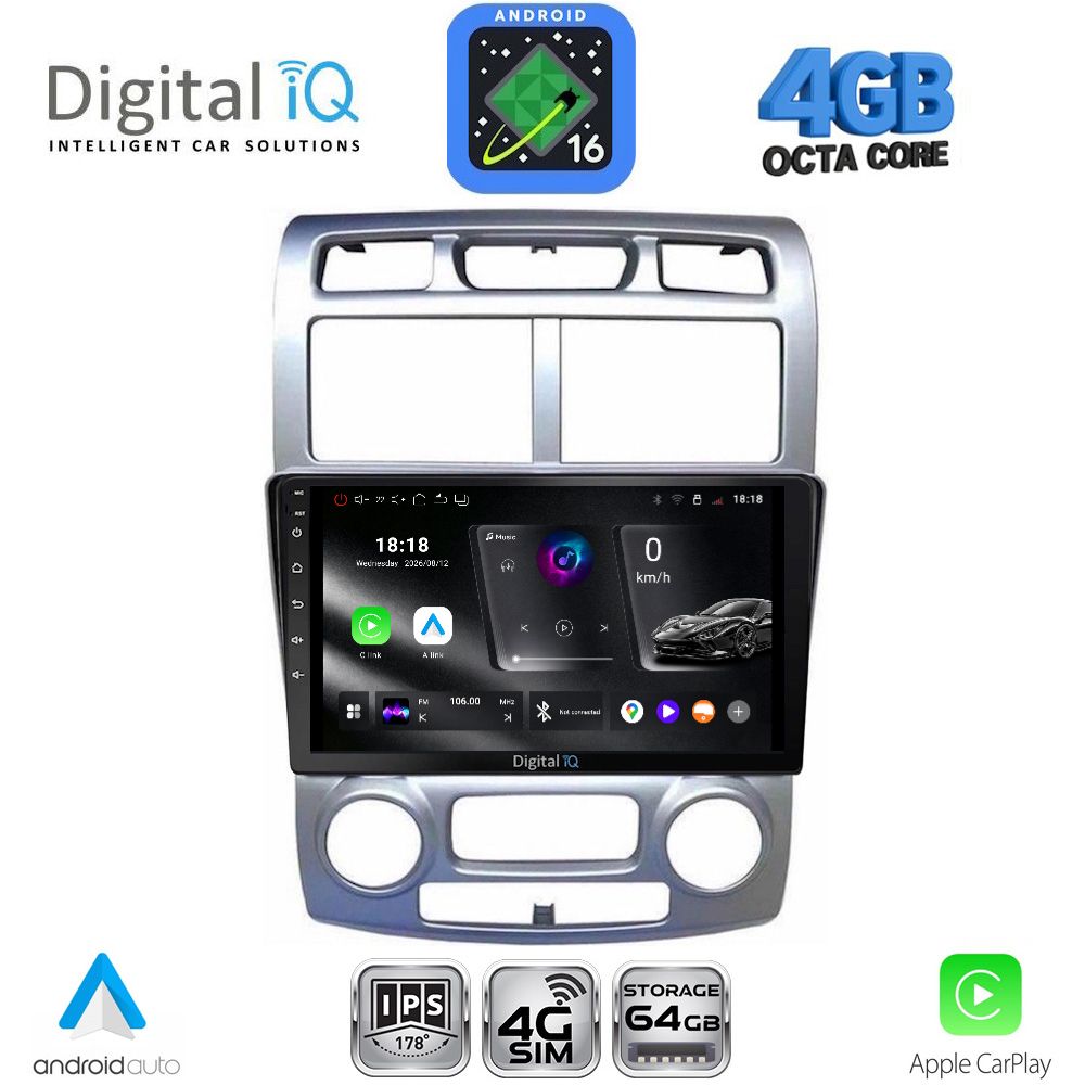 RTG6324CL_16 DIGITAL IQ RTG 6324SL_CPA (CLIMA) (9inc) MULTIMEDIA TABLET for KIA SPORTAGE mod. 2004-2010 - Image 1