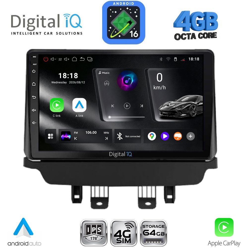 RTG6384_16 DIGITAL IQ RTG 6384_CPA (9inc) MULTIMEDIA TABLET for MAZDA CX3 mod. 2014-2023 - Image 1