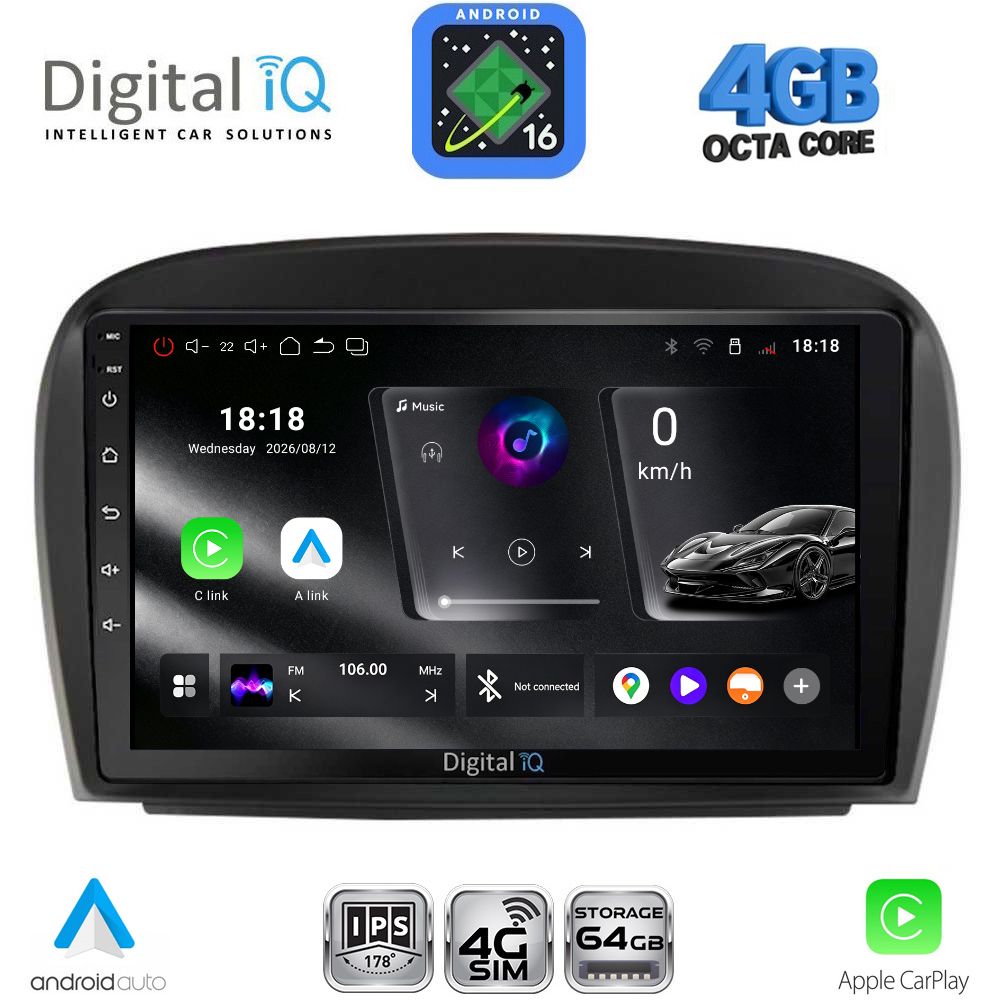 RTG6427_16 DIGITAL IQ RTG 6427_CPA (9inc) MULTIMEDIA TABLET for MERCEDES SL (R230) FACELIFT mod. 2006-2012 - Image 1