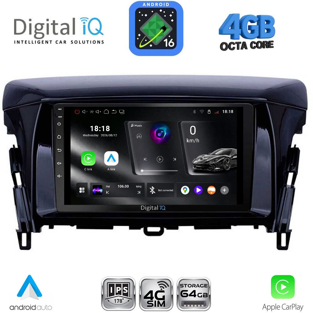 RTG6432_16 DIGITAL IQ RTG 6432_CPA (9inc) MULTIMEDIA TABLET for MITSUBISHI ECLIPSE CROSS mod. 2018-2026 - Image 1