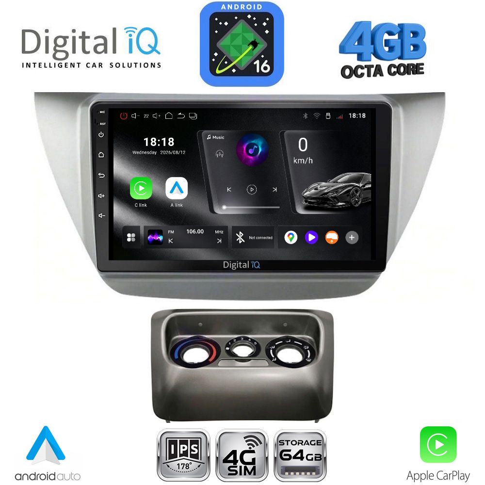 RTG6433_16 DIGITAL IQ RTG 6433_CPA (9inc) MULTIMEDIA TABLET for MITSUBISHI LANCER mod. 2000-2007 - Image 1