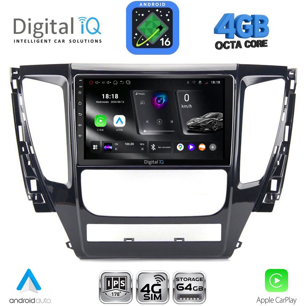 RTG6447_16 DIGITAL IQ RTG 6447A_CPA (9inc) MULTIMEDIA TABLET for MITSUBISHI PAJERO mod. 2013-2020 - Image 1