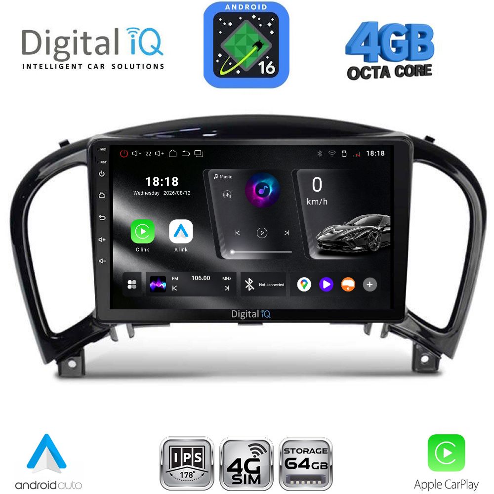 RTG6452_16 DIGITAL IQ RTG 6452_CPA (9inc) MULTIMEDIA TABLET for NISSAN JUKE mod. 2009-2020 - Image 1