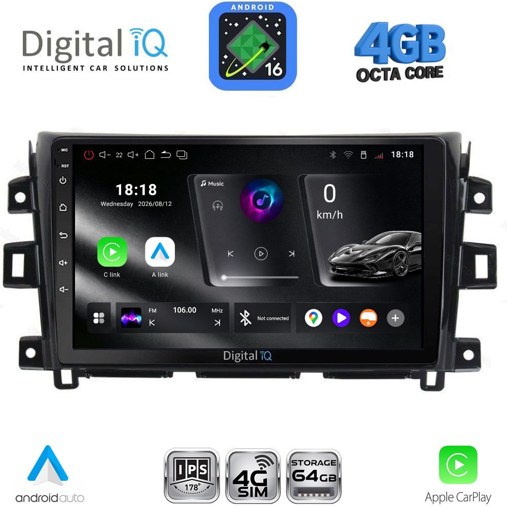 RTG6456_16 DIGITAL IQ RTG 6456_CPA (10inc) MULTIMEDIA TABLET for NISSAN NAVARA mod. 2016-2025 - Image 1
