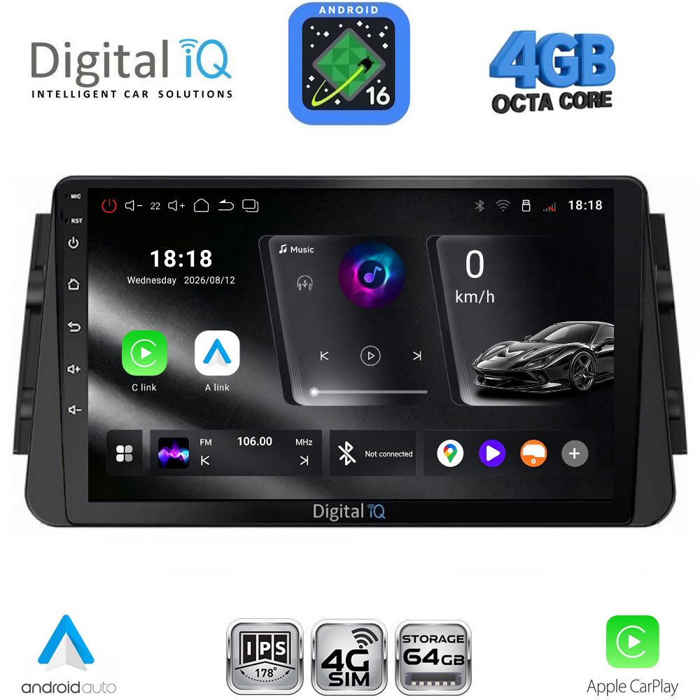 RTG6460_16 DIGITAL IQ RTG 6460_CPA (9inc) MULTIMEDIA TABLET for NISSAN MICRA mod. 2017-2025 - Image 1