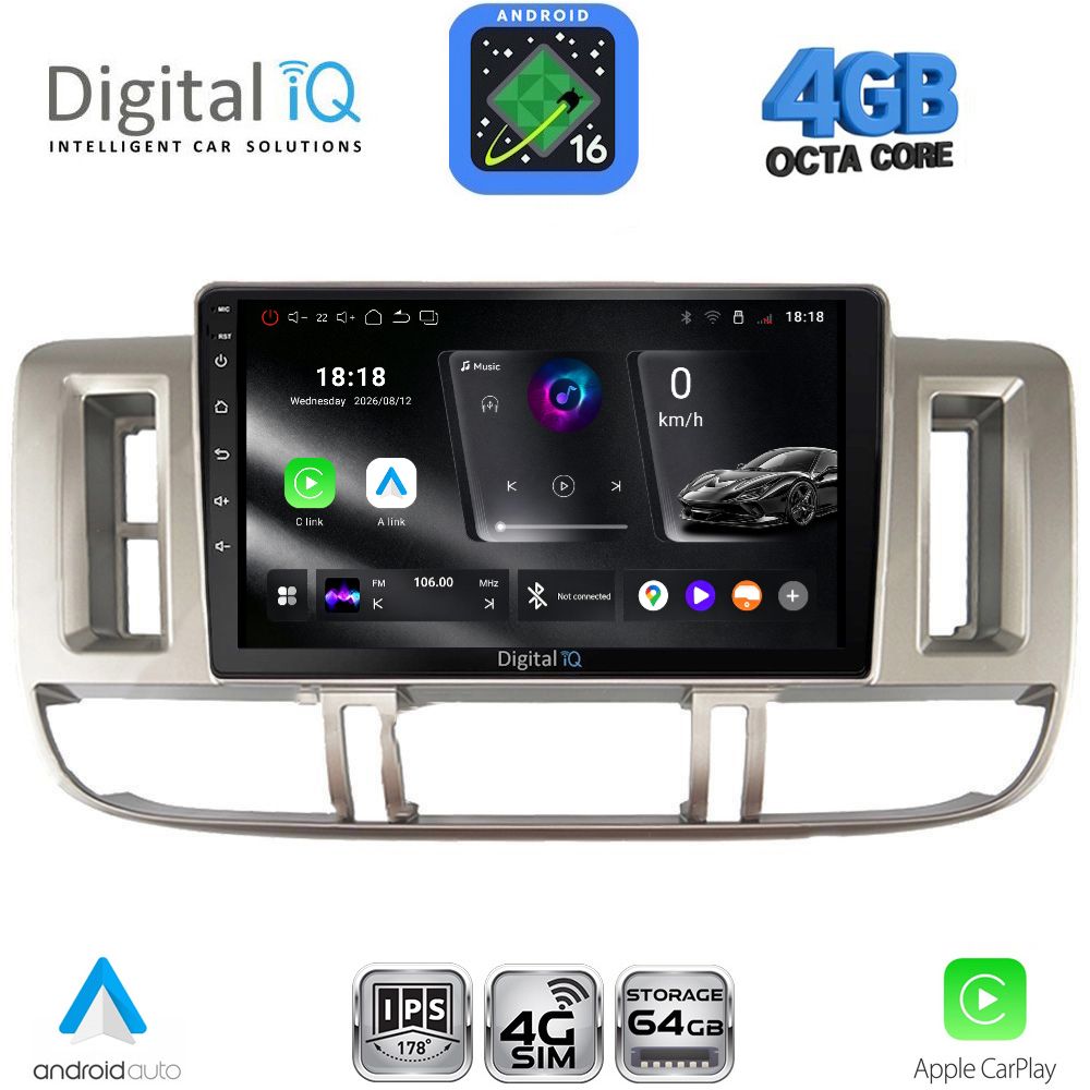 RTG6474_16 DIGITAL IQ RTG 6474_CPA (9inc) MULTIMEDIA TABLET for NISSAN XTRAIL mod. 2000-2004 - Image 1