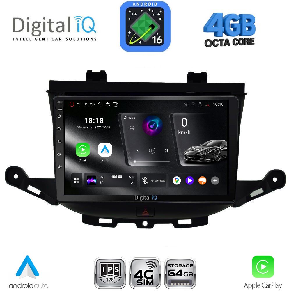 RTG6483_16 DIGITAL IQ RTG 6483_CPA (9inc) MULTIMEDIA TABLET for OPEL ASTRA K mod. 2015-2022 - Image 1