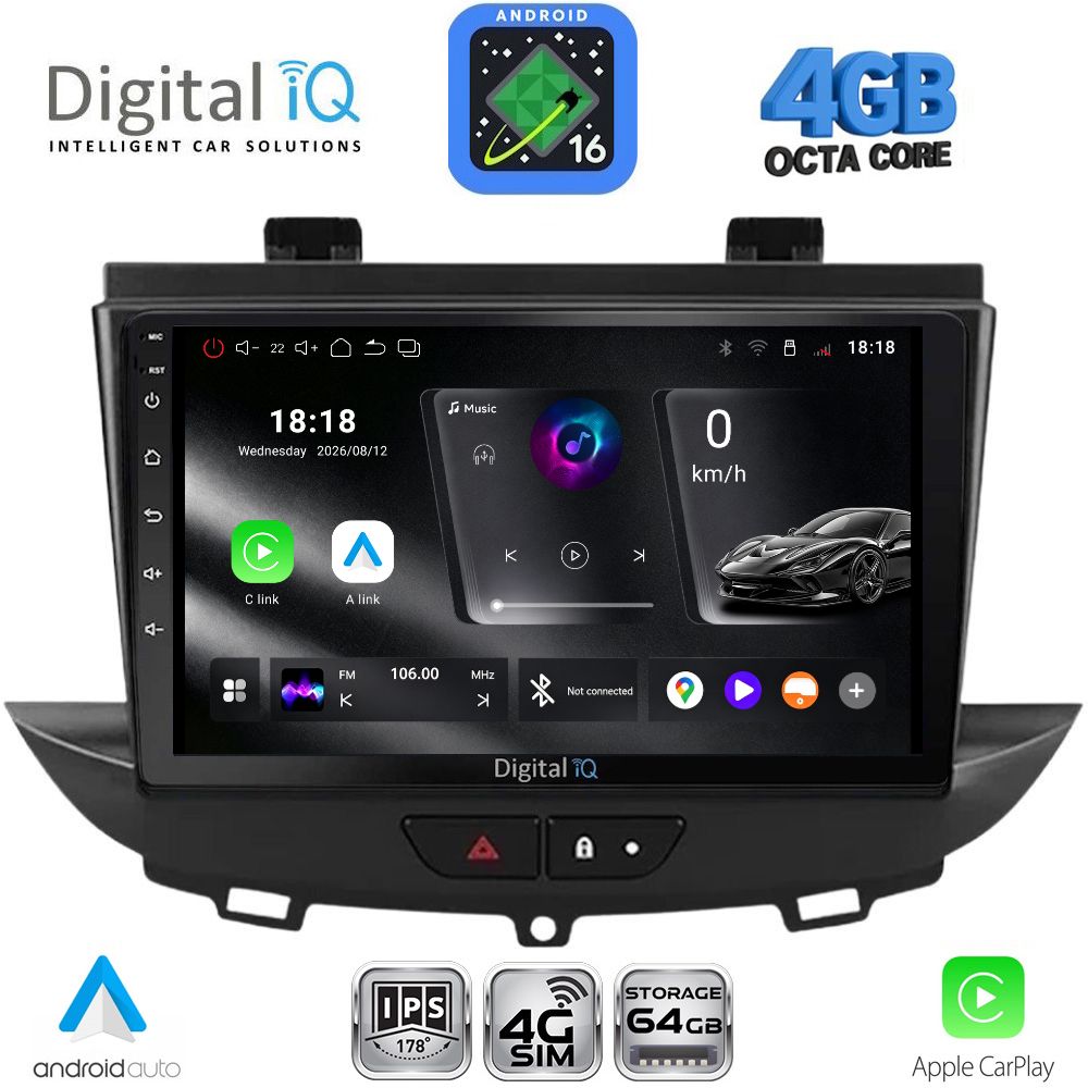 RTG6490_16 DIGITAL IQ RTG 6490_CPA (9inc) MULTIMEDIA TABLET for OPEL CROSSLAND – GRANDLAND mod. 2017-2025 - Image 1