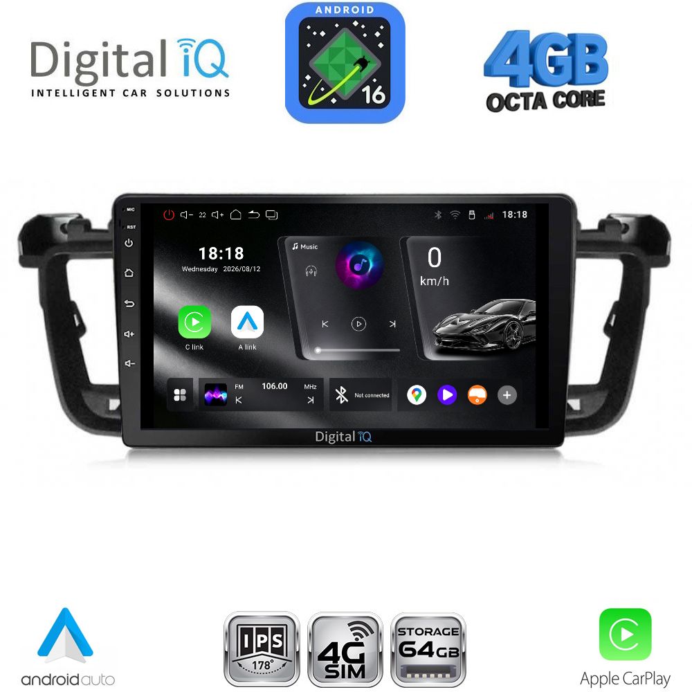 RTG6518_16 DIGITAL IQ RTG 6518_CPA (9inc) MULTIMEDIA TABLET for PEUGEOT 508 mod. 2010-2016 - Image 1