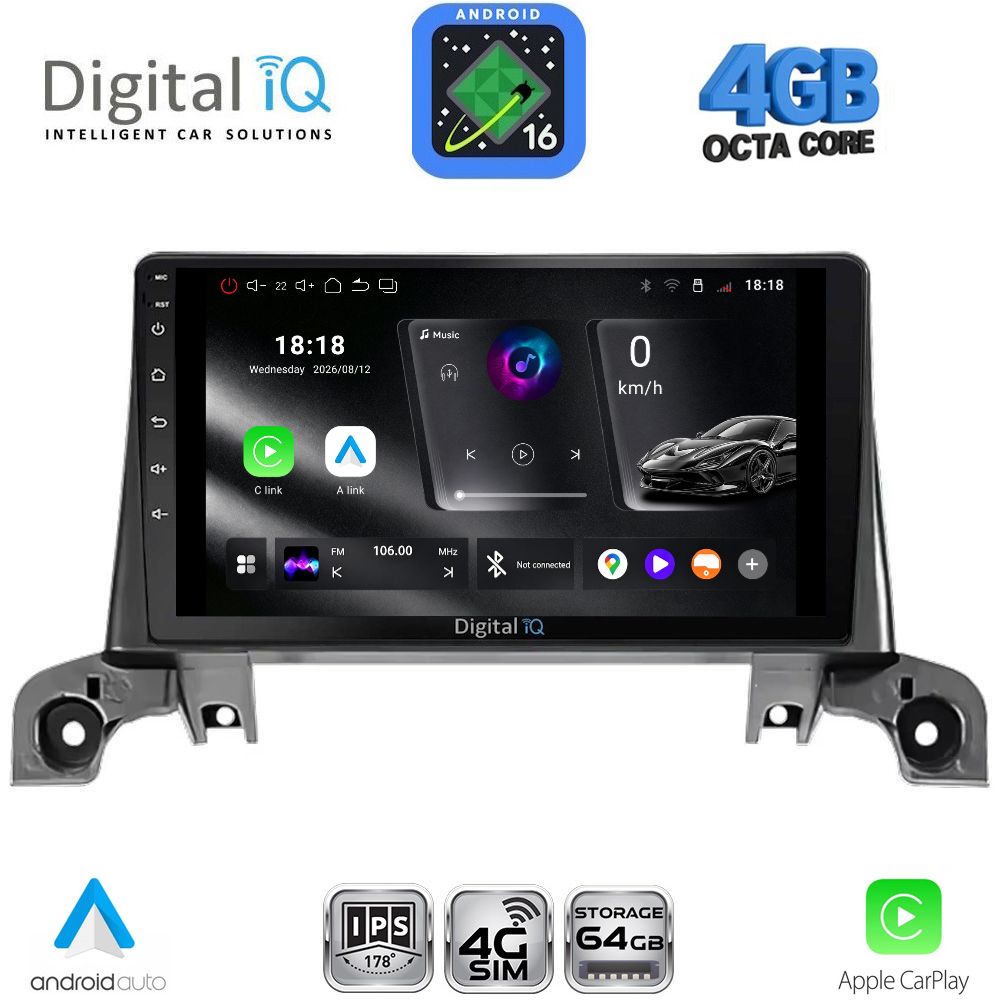 RTG6519_16 DIGITAL IQ RTG 6519_CPA (9inc) MULTIMEDIA TABLET for PEUGEOT 3008 - 5008 mod. 2016-2024 - Image 1